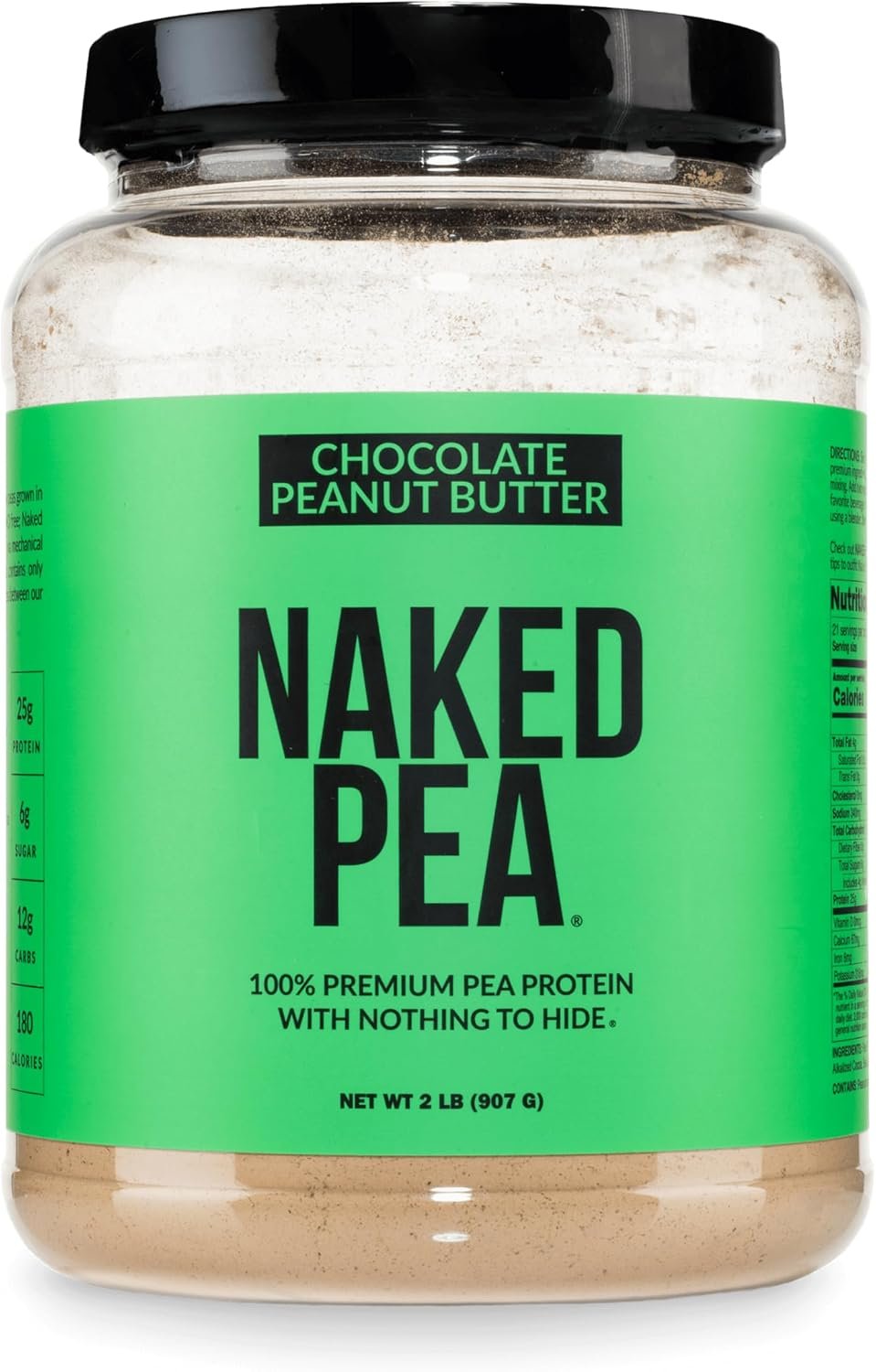Naked Pea single-ingredient plant protein powder tub