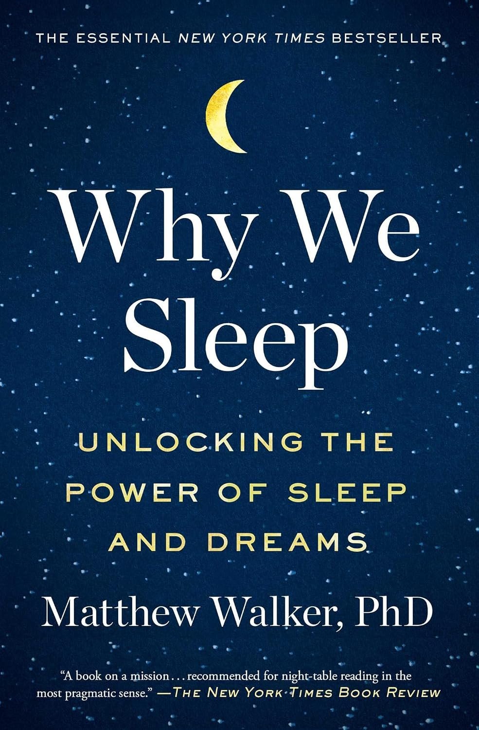 Why We Sleep by Matthew Walker paperback book cover